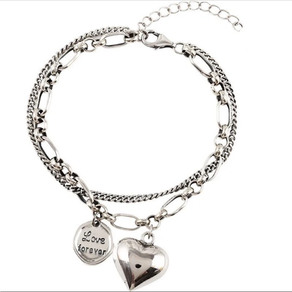 🌟 Silver Color Heart Bracelet - Picture 4 of 4